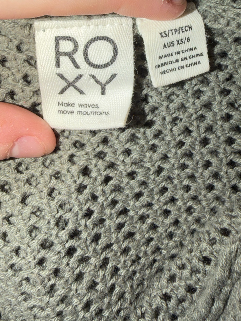 💚 Roxy Open Knit Hooded Sweater - Picture 7 of 7